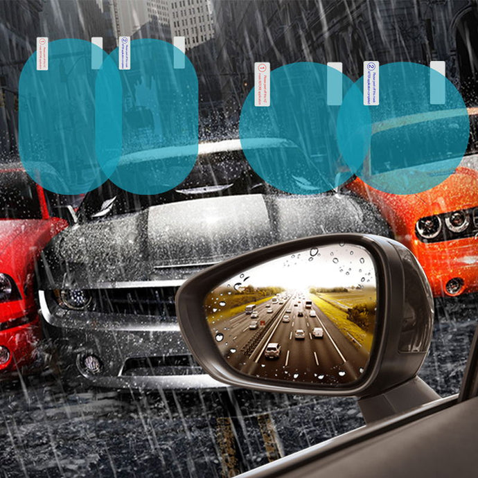 2PCS Car Rearview Mirror Protective Film Anti Fog Window Clear Rainproof Rear View Mirror Protective Soft Film Auto Accessories